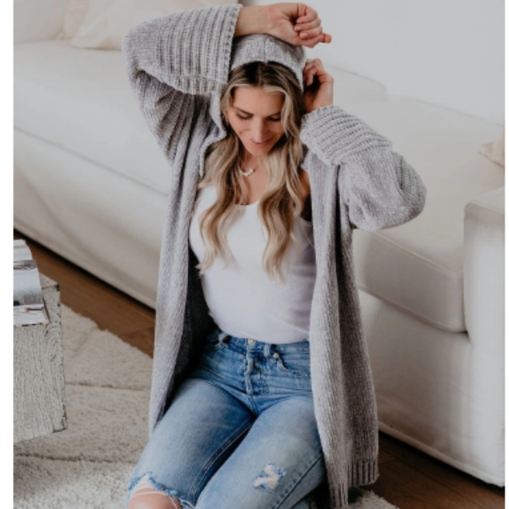 BAKER LANE Hooded Cardigan